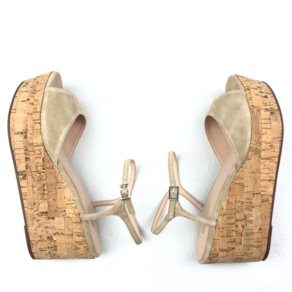 SCHUTZ Heloise Platform Wedge Sandals 10 New Goat - Picture 4 of 8